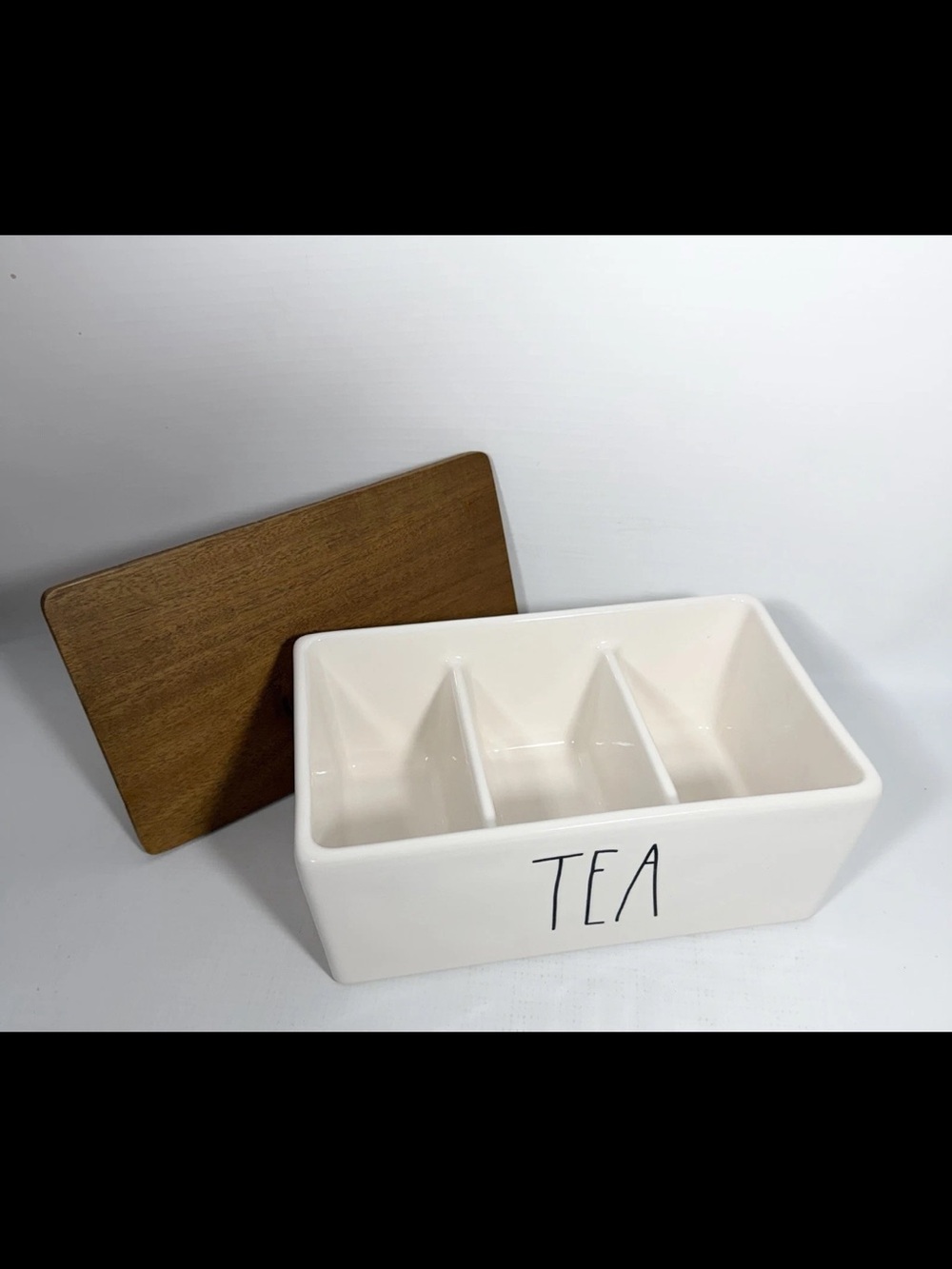 HTF Rae Dunn ceramic tea box - Picture 2 of 2